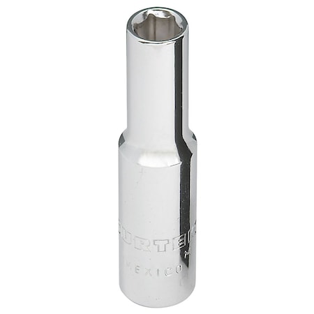 Surtek 1/4 in. Long Socket, 6 Points 1/4 in. F4408HL